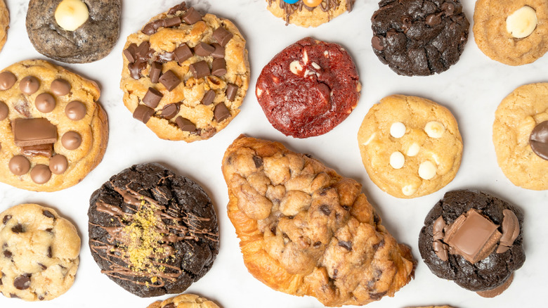 variety of fresh-baked cookies
