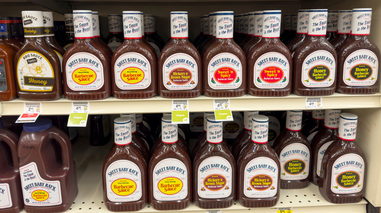 Variety of Sweet Baby Ray's flavors