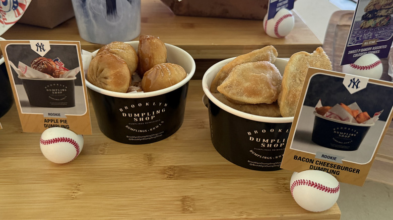 Cups filled with  Brooklyn Dumpling Shop dumplings