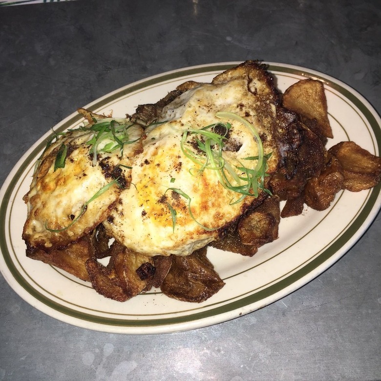Jerk Seasoned Pulled Pork Hash at Glady's, Brooklyn 