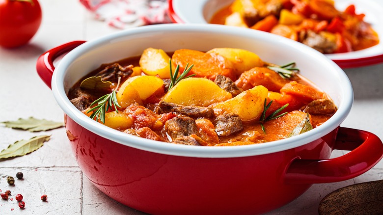 Beef stew with rosemary