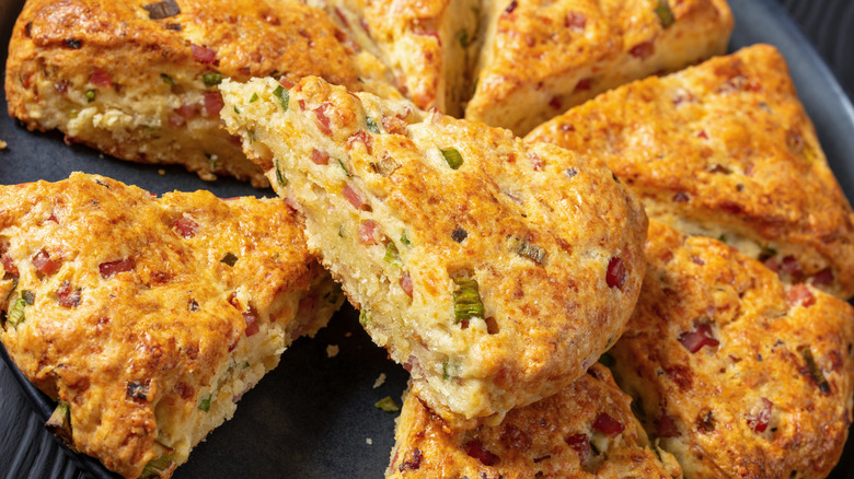 Ham and cheese scones