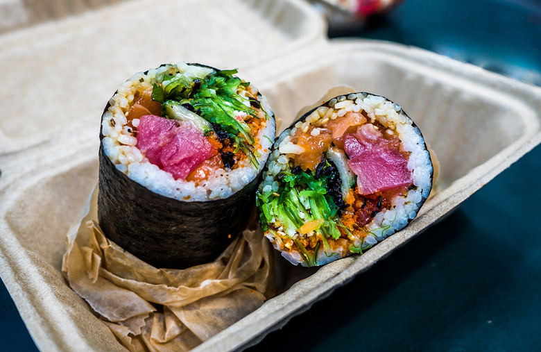 Sushi burritos