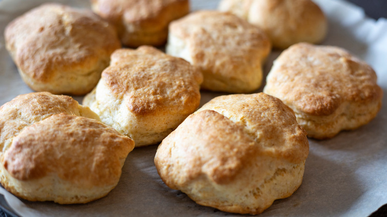 plate of homemade biscuits