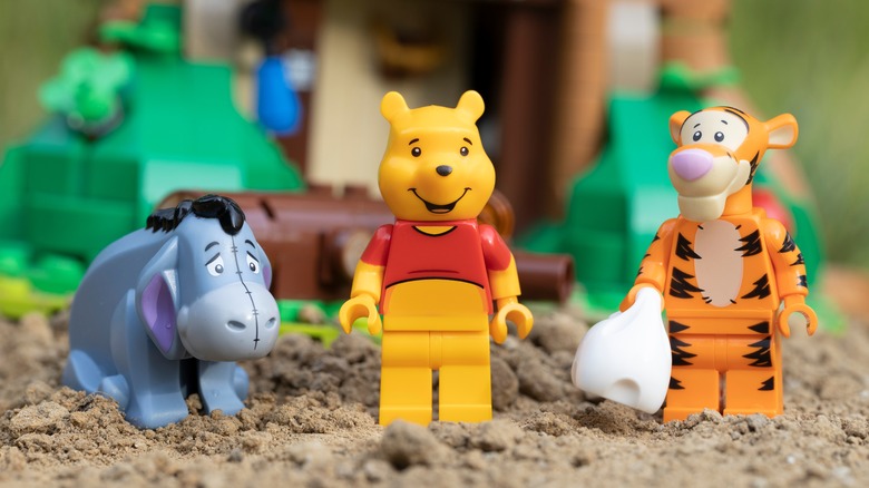 Eeyore, Pooh, and Tigger toys
