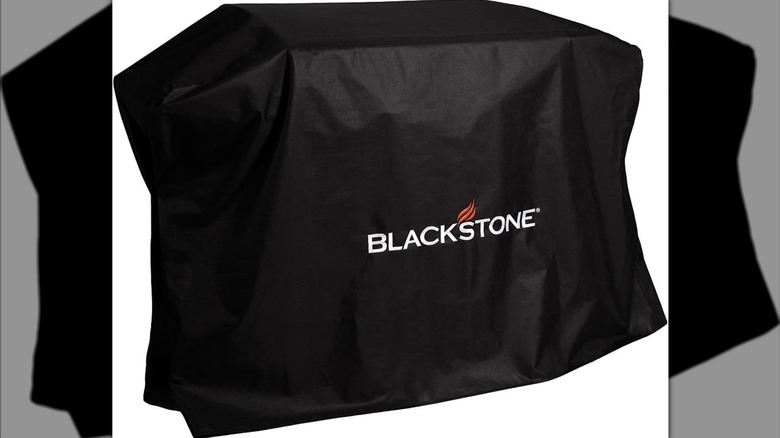 Promotional image of Blackstone griddle cover on a white background