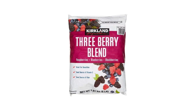 Kirkland Three Berry Blend packaging