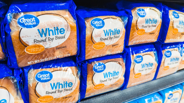 Great Value white round top bread