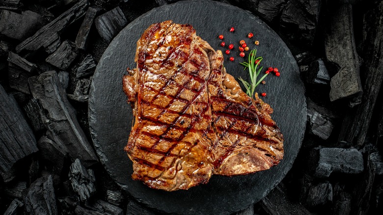 Grilled t-bone steak