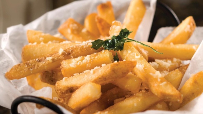 Close up picture of Truffle Fries in a basket at The Capital Grille