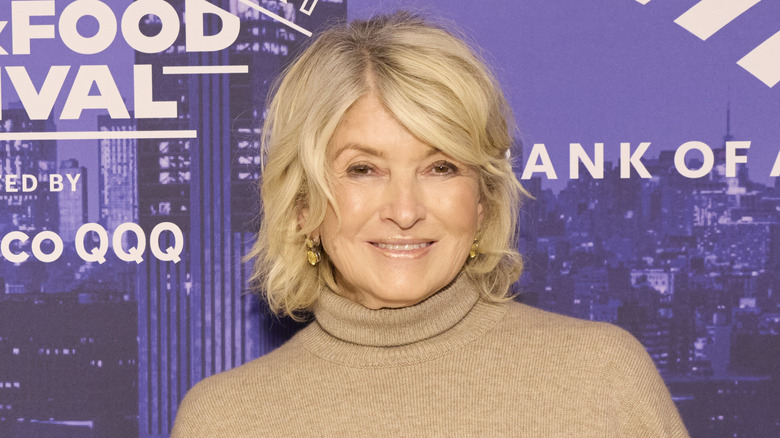 Close up of Martha Stewart smiling at the New York Food & Wine Festival