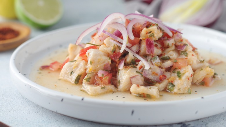 Plate of ceviche