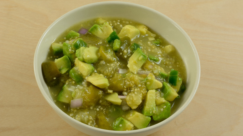 bowl filled with avocado relish