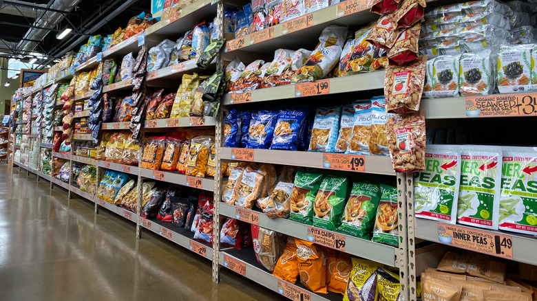 Trader Joe's snack aisle