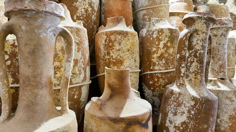 Wine amphorae jugs