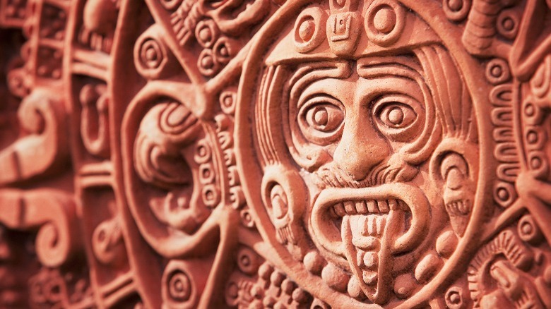 Aztec carvings