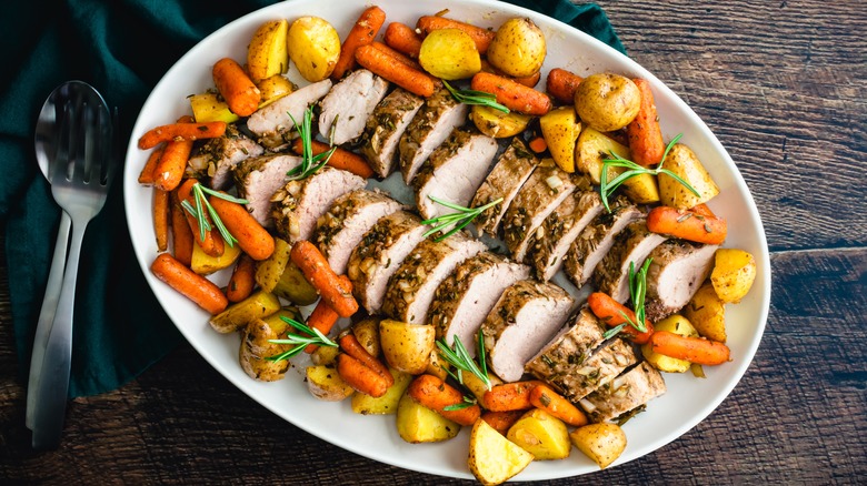 Roast pork tenderloin 