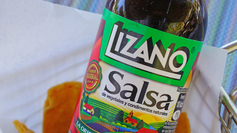 Lizano salsa bottle