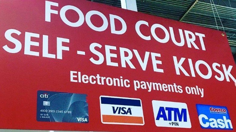 Costco food court kiosks