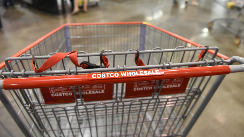 costco shopping cart in store