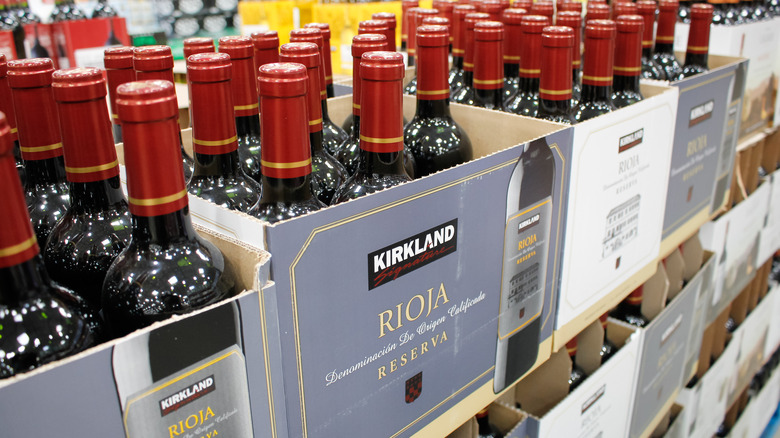 bottles of Kirkland Signature wine