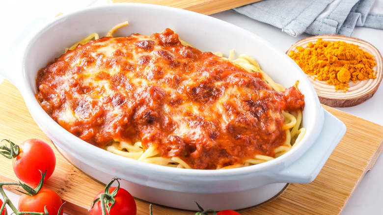 Baked spaghetti
