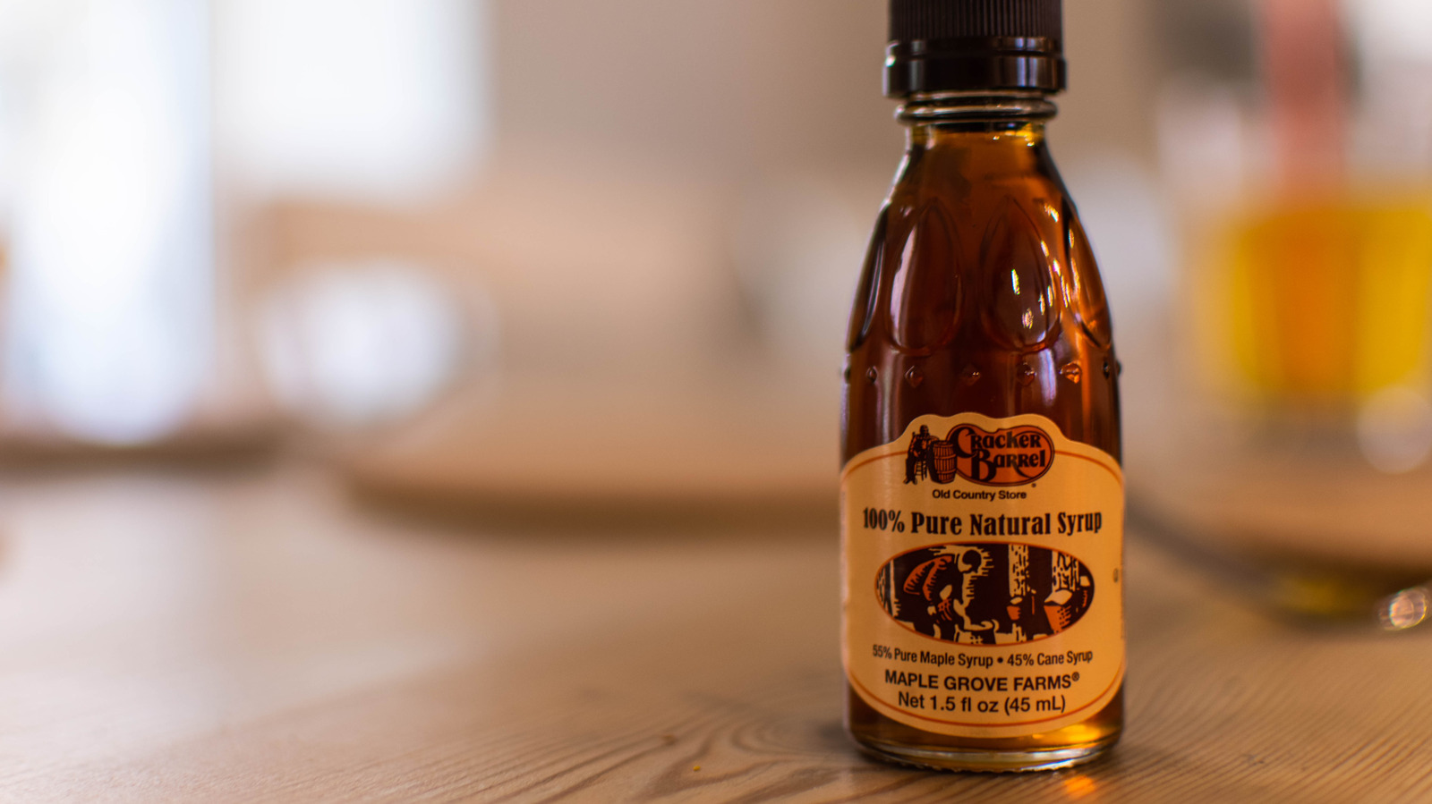 The Creative Way To Upcycle Those Tiny Cracker Barrel Syrup Bottles