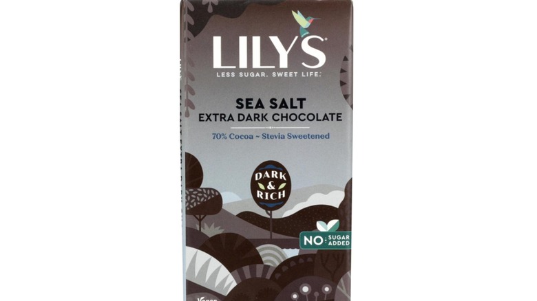 Lily's sea salt extra dark chocolate