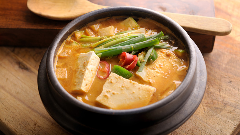 A bowl of miso soup