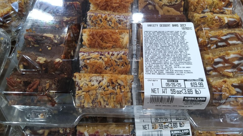 variety dessert bar pack at costco
