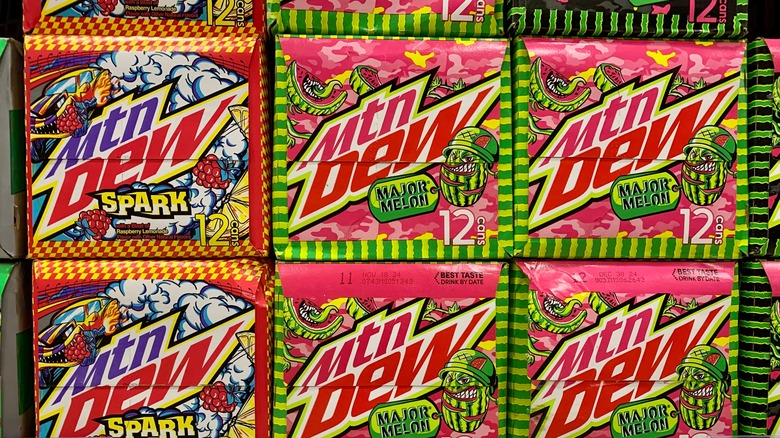 boxes of mtn dew
