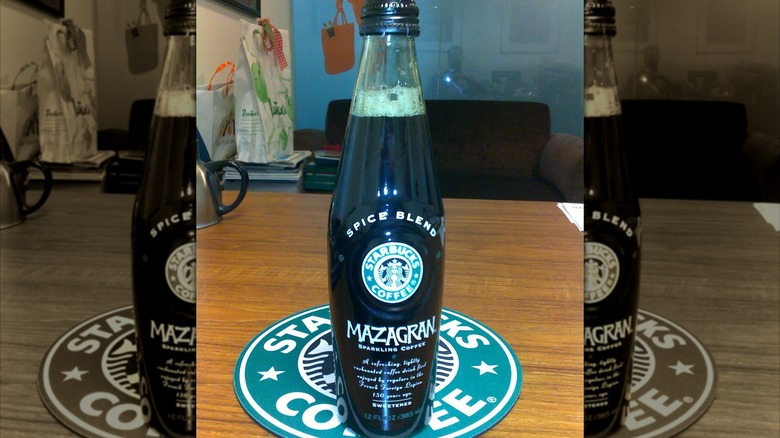 bottle of Starbucks Mazagran