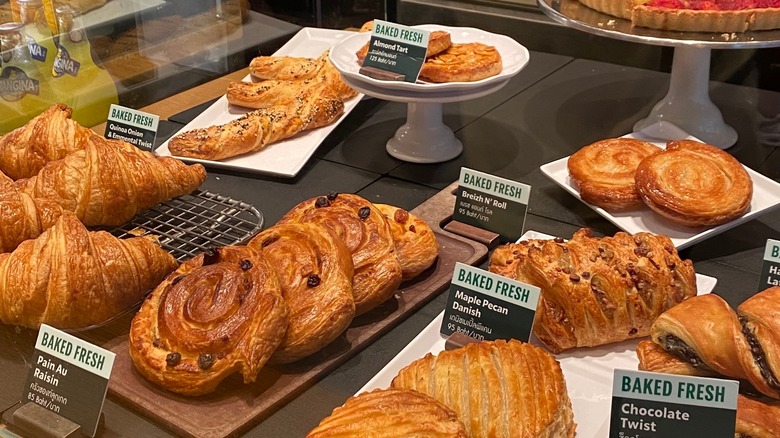 pastries display at starbucks