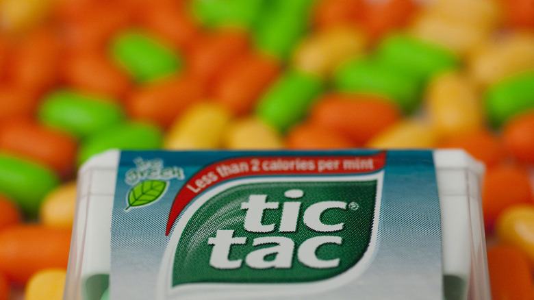 Close up of Tic Tacs