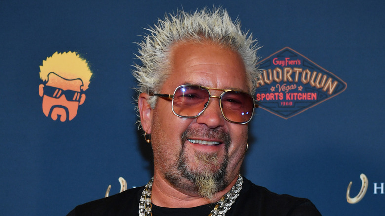 Guy Fieri at Flavortown Sports Kitchen restaurant opening