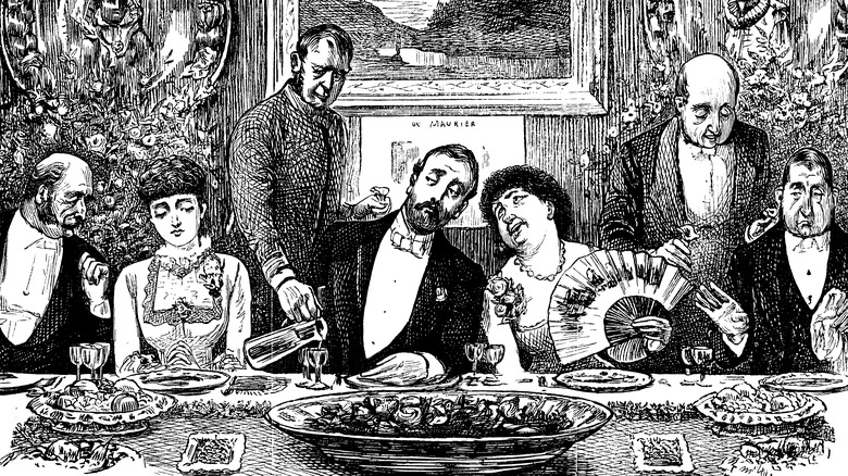 Victorian dinner party
