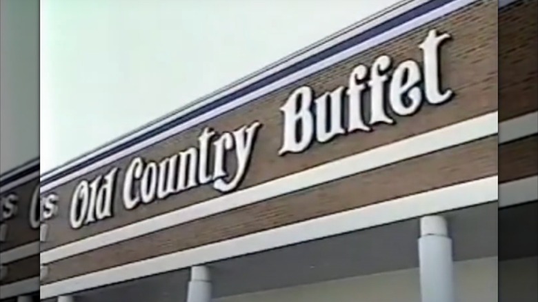 A 1990 Old Country Buffet restaurant exterior