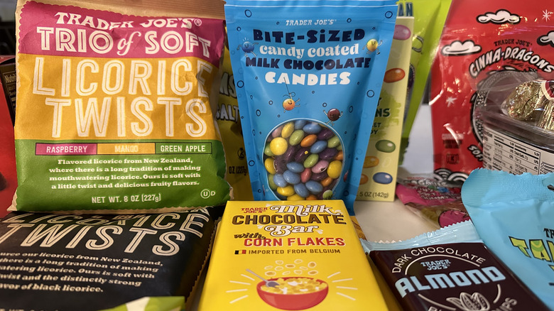 Variety of candy from Trader Joe's