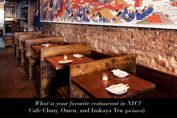 The Fashion Crowd’s Favorite New York Restaurants (Slideshow)