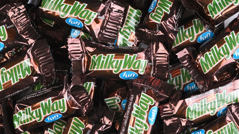 A pile of Milky Way candy bars