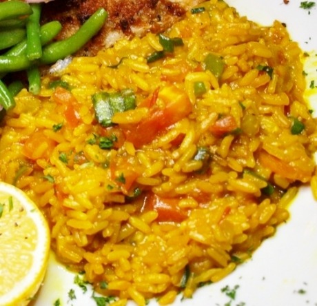 Dirty rice Creole-style.