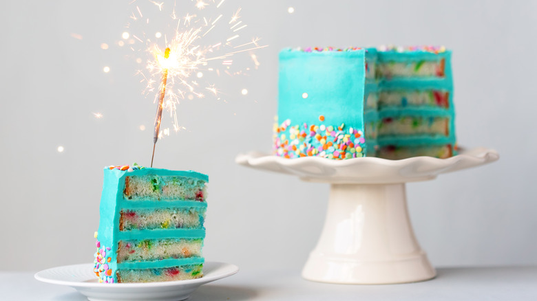 elevated funfetti cake