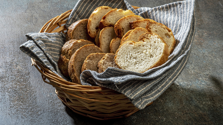bread in a basket