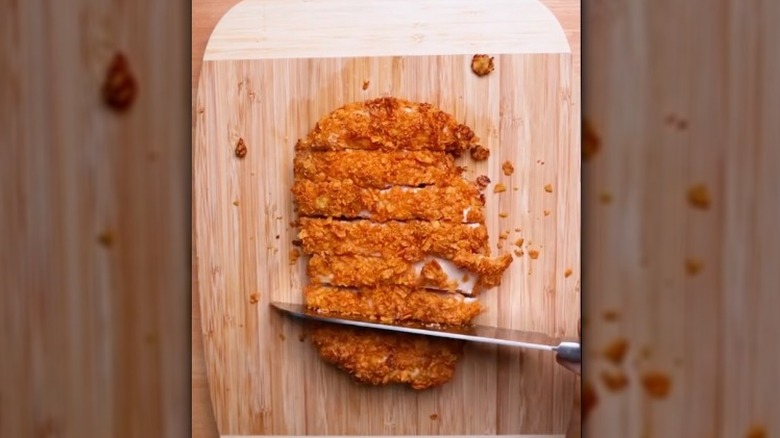 Chicken with Dorito coating