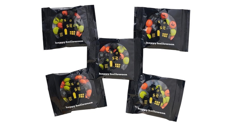 Mini packages of Halloween M&M's