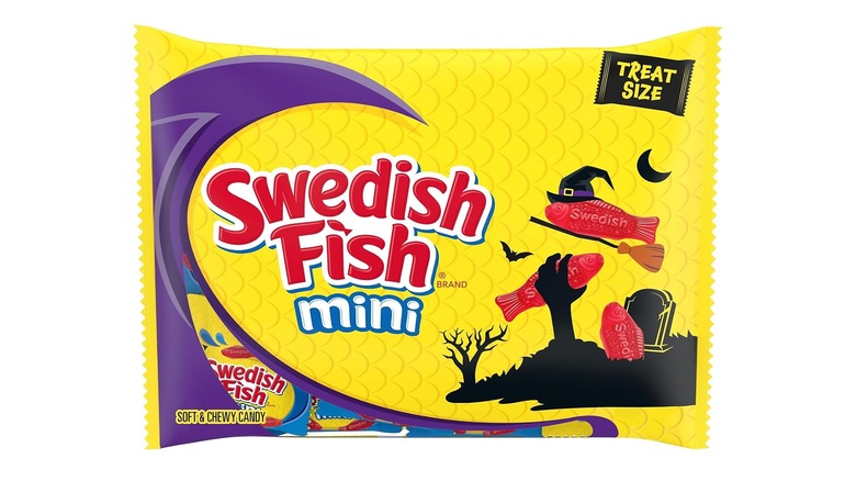 Halloween version of Swedish Fish mini packs