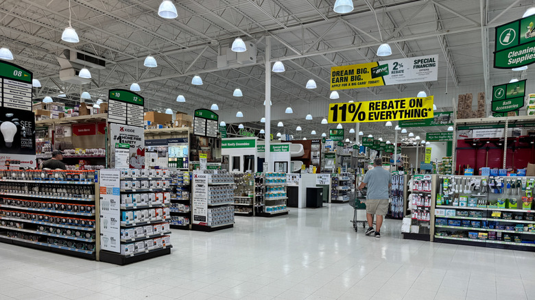 Interior of Menards