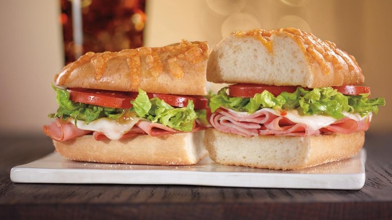 Black forest ham sandwich