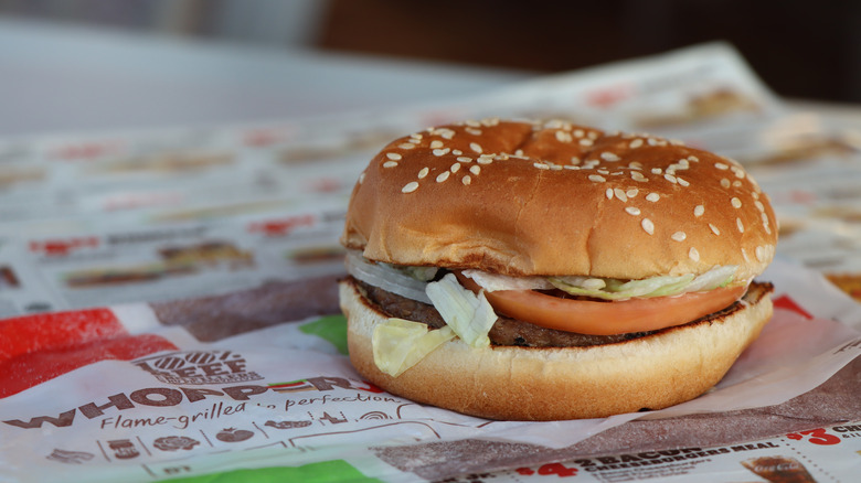 Whopper Jr. on packaging