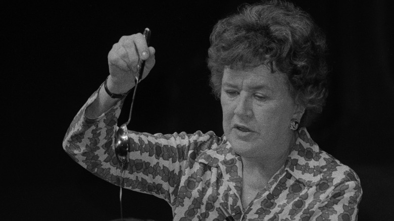 julia child with spoon